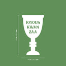 Vinyl Wall Art Decal - Joyous Kwanzaa - 25" x 14" - Grateful Inspirational Holiday Season Judaism Faith Quote Sticker For Home Entry Door Dining Room Living Room Decor 4