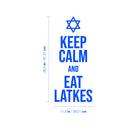 Vinyl Wall Art Decal - Keep Calm And Eat Latkes - 26. - Grateful Inspirational Holiday Season Quote Sticker For Home Entry Door Dining Room Living Room Decor 4