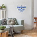 Vinyl Wall Art Decal - Hanukkah Candle - Grateful Inspirational Holiday Season Quote Sticker For Home Entry Door Dining Room Living Room Decor 2