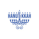 Vinyl Wall Art Decal - Hanukkah Candle - Grateful Inspirational Holiday Season Quote Sticker For Home Entry Door Dining Room Living Room Decor 1