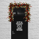 Vinyl Wall Art Decal - I'm On The Naughty List And I Regret Nothing - 20" x 15" - Holiday Christmas Season Trendy Seasonal Quote Sticker For Family Home School Kids Room Living Room Door Decor 2