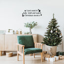 Vinyl Wall Art Decal - I Just Want To Bake - 9.5" x 25" - Lovely Funny Christmas Season Quote Sticker For Home Living Room Kitchen Dining Room Coffee Shop Windows Storefront Holiday Decor 3