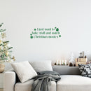 Vinyl Wall Art Decal - I Just Want To Bake - 9.5" x 25" - Lovely Funny Christmas Season Quote Sticker For Home Living Room Kitchen Dining Room Coffee Shop Windows Storefront Holiday Decor 3