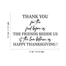 Vinyl Wall Art Decal - Thank You For The Food Before Us - 16. Lovely Inspiring Thanksgiving Quote Sticker For Home Living Room Kitchen Dining Room Restaurant Storefront Decor 4