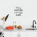 Vinyl Wall Art Decal - Merry Everything And Happy Always - 8" x 14" - Lovely Funny Christmas Season Quote Sticker For Home Living Room Doors Windows Office Coffee Shop Holiday Decor 2
