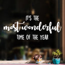 Vinyl Wall Art Decal - It's The Most Wonderful Time Of The Year  - 6" x 15" - Inspiring Lovely Christmas Season Quote Sticker For Home Living Room School Office Coffee Shop Holiday Decor 3