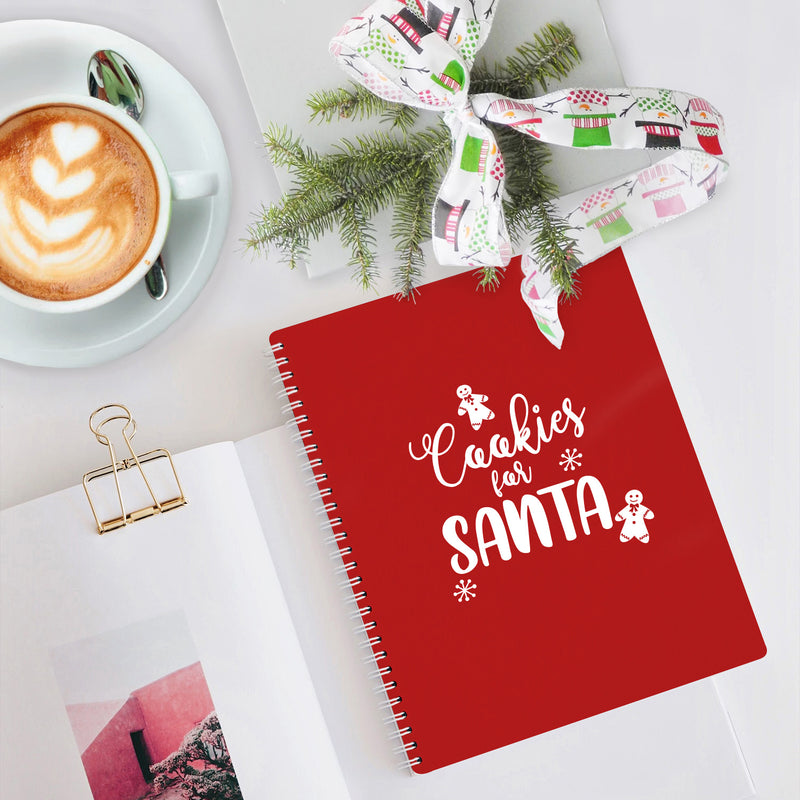 Vinyl Wall Art Decal - Cookies For Santa - 6" x 6" - Holiday Christmas Season Trendy Seasonal Quote Sticker For Coffee Mugs School Notebook Agenda Laptop Decor 2