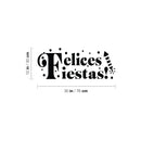 Vinyl Wall Art Decal - Felices Fiestas - 30" x 12" - Christmas Season Trendy Seasonal Quote Sticker For Home School Living Room Work Office Classroom Door Store Decor 4