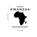 Vinyl Wall Art Decal - Happy Kwanzaa - Trendy Inspiring African American Culture Quote Africa Design Sticker For Home Family Living Room Office Coffee Shop Storefront Decor 4