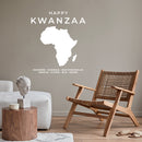 Vinyl Wall Art Decal - Happy Kwanzaa - 17" x 15" - Trendy Inspiring African American Culture Quote Africa Design Sticker For Home Family Living Room Office Coffee Shop Storefront Decor 3