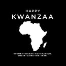 Vinyl Wall Art Decal - Happy Kwanzaa - 17" x 15" - Trendy Inspiring African American Culture Quote Africa Design Sticker For Home Family Living Room Office Coffee Shop Storefront Decor 1