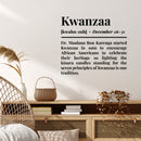 Vinyl Wall Art Decal - Kwanzaa Definition - Trendy Inspirational African American Culture Quote Sticker For Home Family Living Room Office Coffee Shop Storefront Decor 3