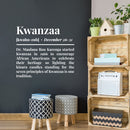 Vinyl Wall Art Decal - Kwanzaa Definition - 13" x 15" - Trendy Inspirational African American Culture Quote Sticker For Home Family Living Room Office Coffee Shop Storefront Decor 3