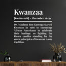 Vinyl Wall Art Decal - Kwanzaa Definition - 13" x 15" - Trendy Inspirational African American Culture Quote Sticker For Home Family Living Room Office Coffee Shop Storefront Decor 2