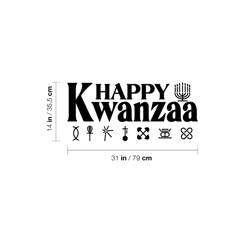 Vinyl Wall Art Decal - Kwanzaa Principles - Trendy Lovely African American Culture inspiring Quote Sticker For Home Bedroom Family Living Room School Office Coffee Shop Decor 3