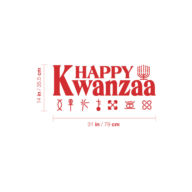 Vinyl Wall Art Decal - Kwanzaa Principles - 14" x 31" - Trendy Lovely African American Culture inspiring Quote Sticker For Home Bedroom Family Living Room School Office Coffee Shop Decor 4