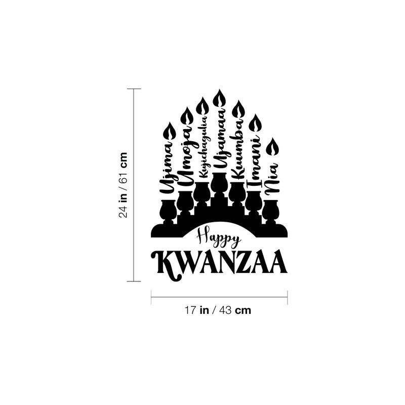 Vinyl Wall Art Decal - 7 Kwanzaa Principles - 24" x 17" - Trendy Motivational African American Culture Quote Sticker For Home Bedroom Family Living Room School Office Coffee Shop Decor 4