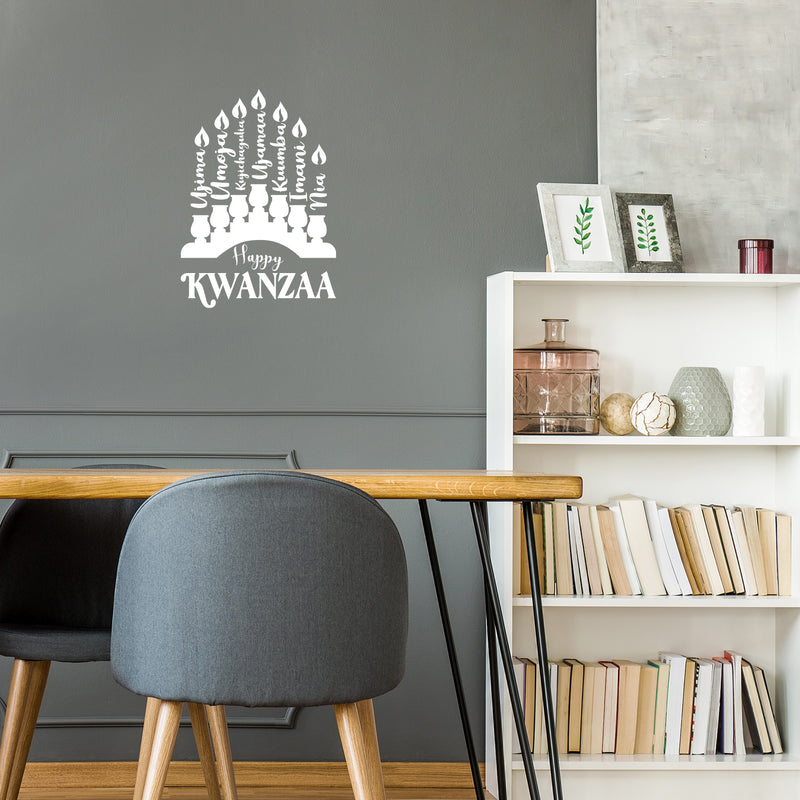 Vinyl Wall Art Decal - 7 Kwanzaa Principles - 24" x 17" - Trendy Motivational African American Culture Quote Sticker For Home Bedroom Family Living Room School Office Coffee Shop Decor 2