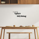 Vinyl Wall Art Decal - I Made The Latkes - 11. Modern Lovely Jewish Culture Inspiring Quote Sticker For Home Family Room Kitchen Coffee Shop Storefront Hebrew Holidays Decor 2
