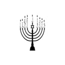 Vinyl Wall Art Decal - Hanukkiah Meaning - Modern Lovely Jewish Holiday Inspiring Sticker For Home Family Room Dining Room Coffee Shop Storefront Hebrew Culture Decor 1