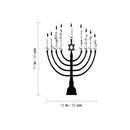 Vinyl Wall Art Decal - Hanukkiah Meaning - 17" x 12" - Modern Lovely Jewish Holiday Inspiring Sticker For Home Family Room Dining Room Coffee Shop Storefront Hebrew Culture Decor 4