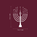 Vinyl Wall Art Decal - Hanukkiah Meaning - Modern Lovely Jewish Holiday Inspiring Sticker For Home Family Room Dining Room Coffee Shop Storefront Hebrew Culture Decor 5