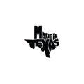Vinyl Wall Art Decal - Made In Texas - Trendy Motivational Texas State Design Sticker For Home Living Room Office School Classroom Coffee Shop Storefront Windows Decor 1