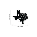 Vinyl Wall Art Decal - Made In Texas - 15" x 17" - Trendy Motivational Texas State Design Sticker For Home Living Room Office School Classroom Coffee Shop Storefront Windows Decor 4