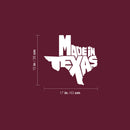 Vinyl Wall Art Decal - Made In Texas - 15" x 17" - Trendy Motivational Texas State Design Sticker For Home Living Room Office School Classroom Coffee Shop Storefront Windows Decor 4