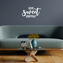 Vinyl Wall Art Decal - Home Sweet Apartment - 8.5" x 15" - Trendy Lovely inspirational Relaxing Quote Sticker For Home Bedroom Closet Family Living Room Doors Windows Decor 3