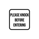 Vinyl Wall Art Decal - Please Knock Before Entering - Trendy Fun Sign Quote Sticker For Home Bedroom Playroom Kids Rooms Doors Windows Office Storefront Decor 1