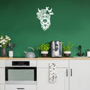 Vinyl Wall Art Decal - Highland Cow - 17" X 20" - Trendy Farm Animal Design For Home Office Living Room Kitchen Highland Figures Flowers Shape Store Decor 3
