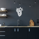 Vinyl Wall Art Decal - Highland Cow - 17" X 20" - Trendy Farm Animal Design For Home Office Living Room Kitchen Highland Figures Flowers Shape Store Decor 2