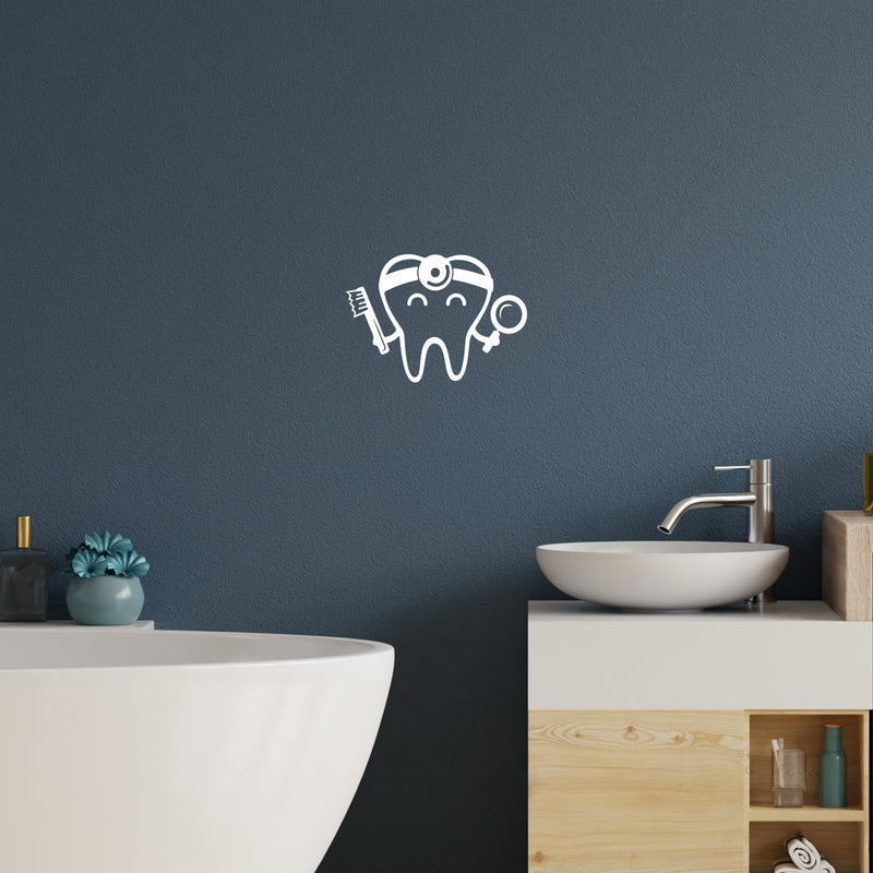 Vinyl Wall Art Decal - Cute Tooth - 17" x 12" - Modern Funny Humor Quote For Home Bedroom Bathroom Kids Room Restaurant Restroom  School Decor 2