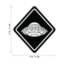 Vinyl Wall Art Decal - UF-OH! - Yeah Movie Trendy Inspirational Spaceship Sign Sticker For Children Bedroom Home School Science Galaxy Alien Kids Room Decor 4