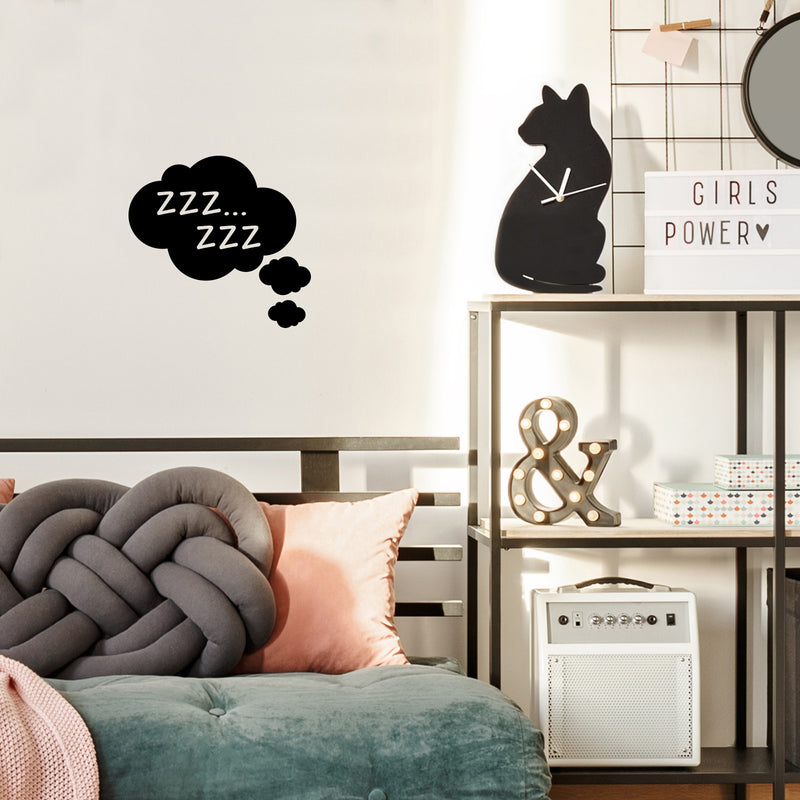 Vinyl Wall Art Decal - Sleeping Clouds - 16. - Trendy Inspirational Cute Design Sticker For Children Bedroom Home Baby Nursery Daycare Kids Room Decor 2