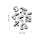 Vinyl Wall Art Decal - Math Signs - 20" x 17" - Trendy Motivational Educational Back to School Design Sticker For Classroom Kids Room Home Kindergarten Funny Playroom Preschool Decor 4