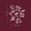 Vinyl Wall Art Decal - Math Signs - 20" x 17" - Trendy Motivational Educational Back to School Design Sticker For Classroom Kids Room Home Kindergarten Funny Playroom Preschool Decor 4