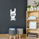 Vinyl Wall Art Decal - Let's Rock - 25" x 12" - Trendy Inspirational Hand Design Sticker For Teen Bedroom School Classroom Closet Mirror Kids Room Decor 3