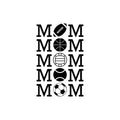 Vinyl Wall Art Decal - Sports MOM - 23. Trendy Cool Fun Design Quote Sticker For Home Kids Room Baby's Nursery Living Room Playroom Kindergarten Daycare Decor 1