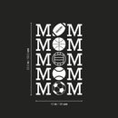 Vinyl Wall Art Decal - Sports MOM - 23.5" x 15" - Trendy Cool Fun Design Quote Sticker For Home Kids Room Baby's Nursery Living Room Playroom Kindergarten Daycare Decor 4