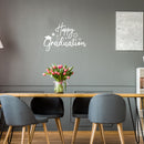 Vinyl Wall Art Decal - Happy Graduation - 25" x 17" - Modern Inspirational Educational Quote Sticker For Teachers Home School Kids Room Work Office Classroom Decor 2