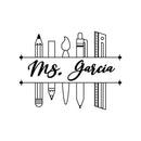 Vinyl Wall Art Decal - Teacher Name Custom - 8.5" x 11" - Fun Educational Class Quote Sticker For School Classroom Playground Kindergarten Preschool Daycare Kinder Decor 1