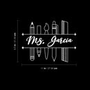 Vinyl Wall Art Decal - Teacher Name Custom - 8.5" x 11" - Fun Educational Class Quote Sticker For School Classroom Playground Kindergarten Preschool Daycare Kinder Decor 4