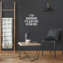 Vinyl Wall Art Decal - F*ck Everyone It's Just You In The End - 16.5" x 20" - Trendy Positive Lifestyle Adult Quote Sticker For Home Bedroom Living Room Office Gym Fitness Decor 3