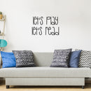 Vinyl Wall Art Decal - Let's Play Let's Read - 17" x 25" - Modern Fun Lovely Inspirational Sticker For Kids Room Toddlers Nursery Playroom Kindergarten Classroom Daycare Playground Decor 2