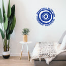 Vinyl Wall Art Decal - No Bad Vibes - 14" x 14" - Trendy Peaceful Good Vibes Quote Evil Eye Design Sticker For Bedroom Closet Living Room School Office Decor 5