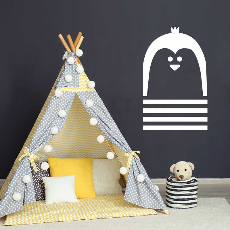 Vinyl Wall Art Decal - Penguin - 22.5" x 14" - Trendy Inspirational Cute Animal Design Sticker For Children Bedroom Home Baby Nursery Daycare Kids Room Decor 3