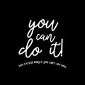 Vinyl Wall Art Decal - You Can Do It But It's Still Okay If You Can't For Now - 13" x 13" - Modern Motivational Self Love Quote Sticker For Home Bedroom Office Living Room Decor 1