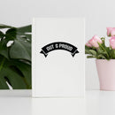 Vinyl Wall Art Decal - Out & Proud - 2.- Trendy Inspirational LGBT Pride Quote Sticker For Home Car Window Thermos Coffee Mug Luggage Office Notebook Laptop Decor 2